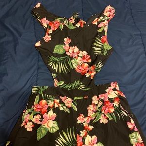 Wide Leg Floral Jumpsuit